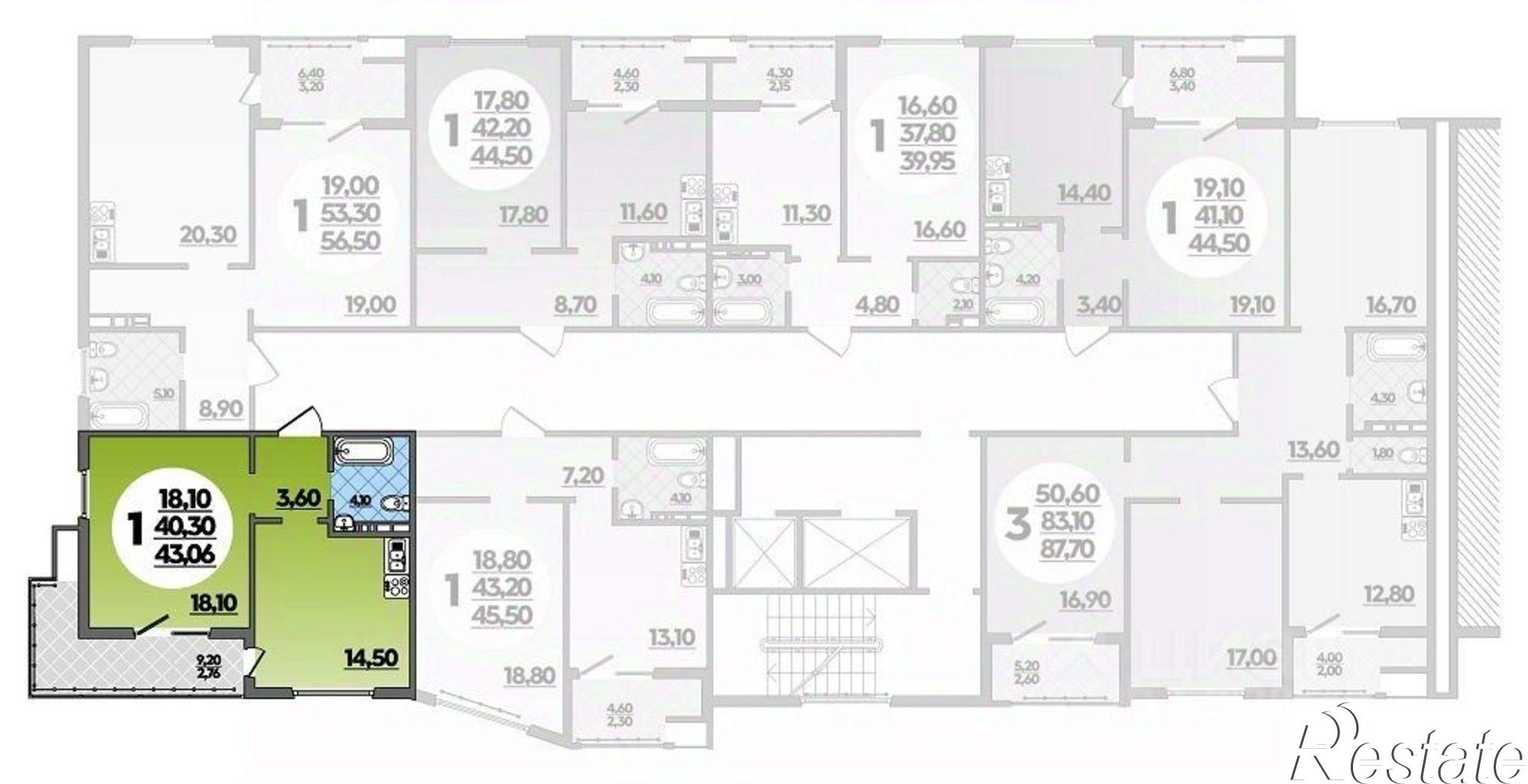 Купить квартиру за 9 519 150 рублей на улица Адмирала Пустошкина, 22 с2