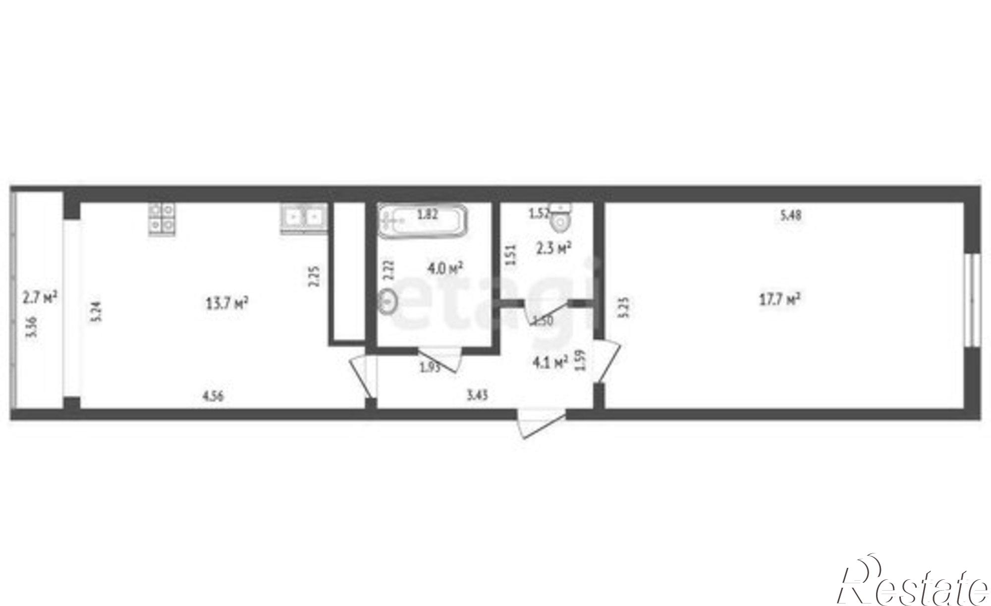 Купить квартиру за 6 800 000 рублей на Ленинградская улица, 81
