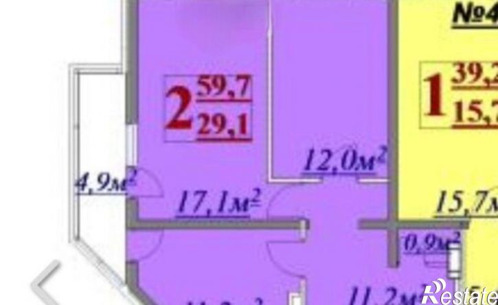 2-комн квартира Парковая улица, 60 к5,  д. 60 к5