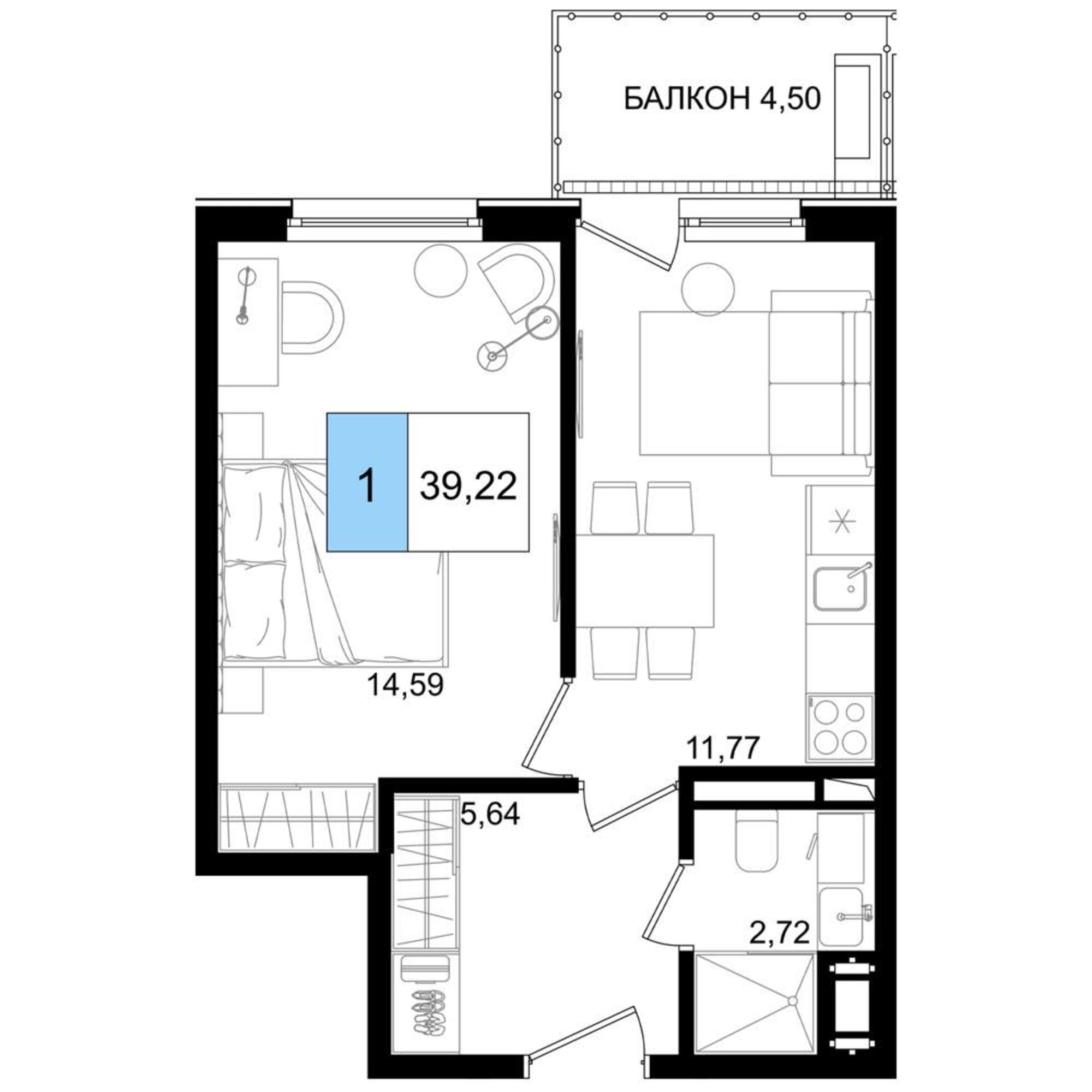 Купить квартиру за 15 413 500 рублей на Симферопольское шоссе, д.100