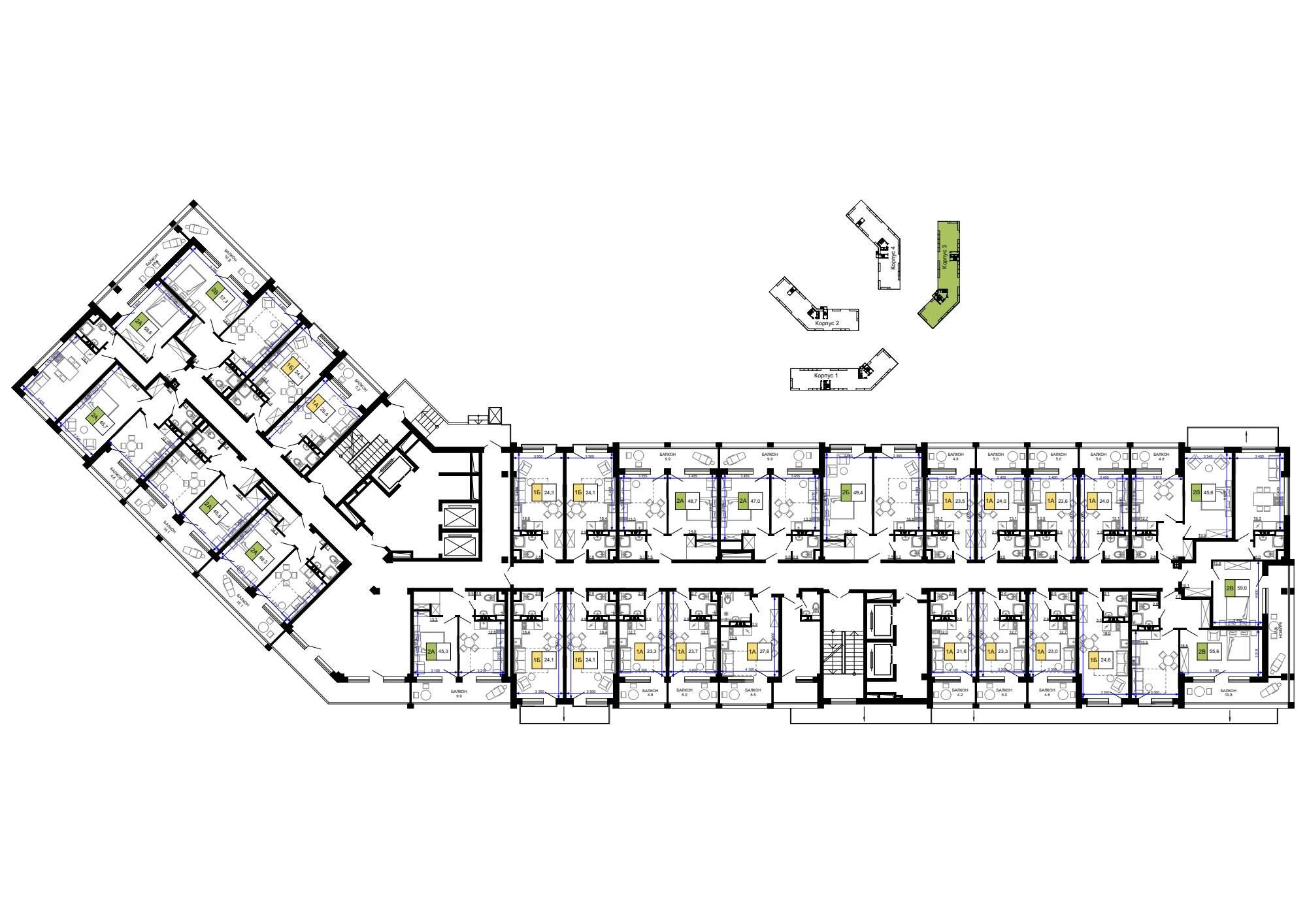 Купить квартиру за 12 768 000 рублей на Сосновый проезд, д.10 литера 2
