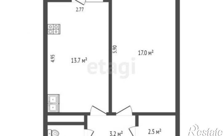 1-комн квартира улица Ленина, 180А к6,  д. 180А к6