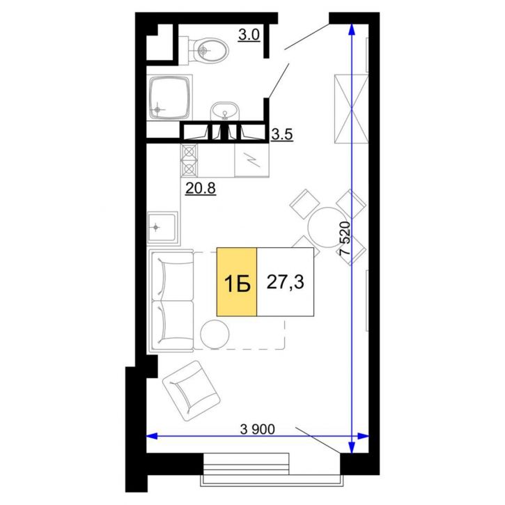 Студия Сосновый проезд, д.10 литера 1