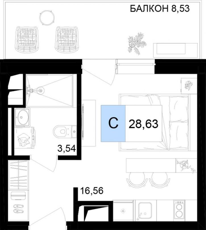 Студия Симферопольское шоссе, д.100