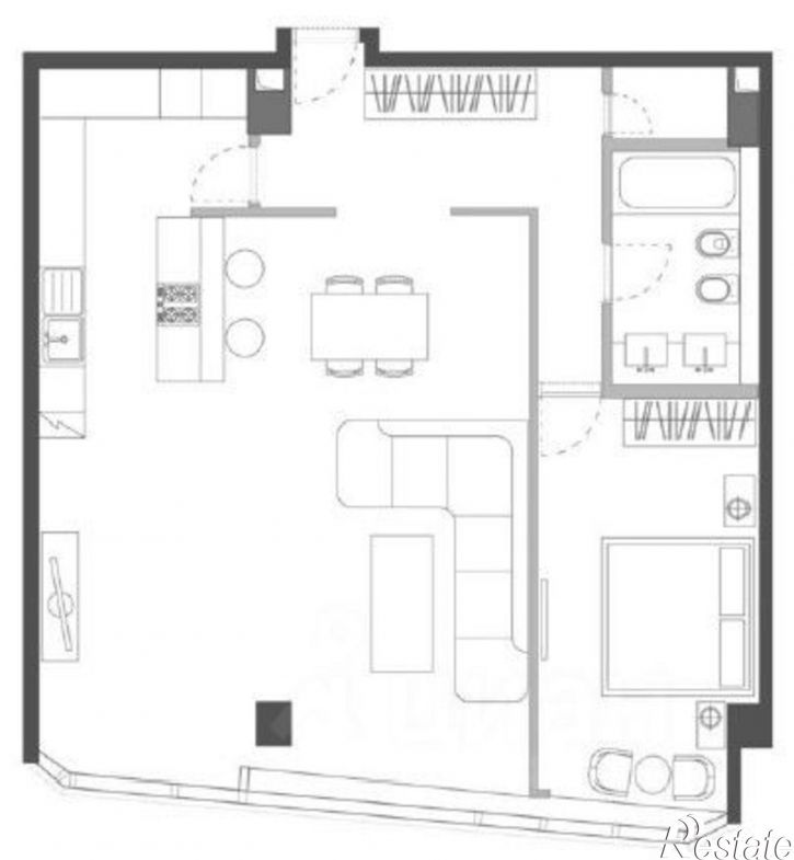 1-комн квартира пр-кт Революции, 3,  д. 3
