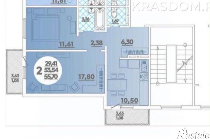 2-комн квартира ул Адмирала Пустошкина, 22 9,  д. 22 9,  к. 9