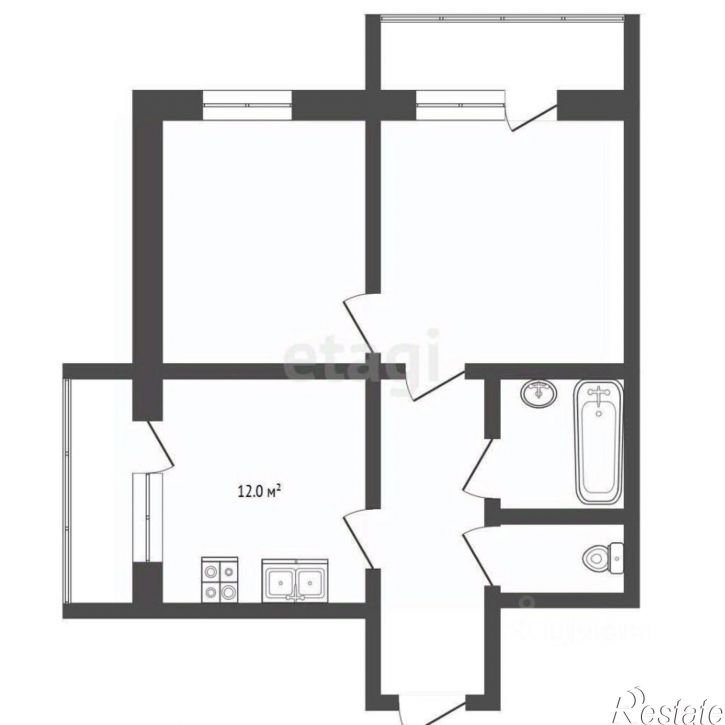 2-комн квартира улица Адмирала Пустошкина, 22 с10,  д. 22 с10
