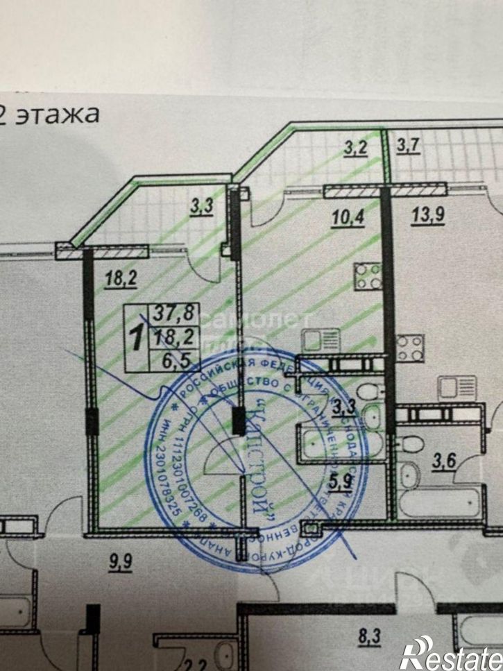 1-комн квартира ул Крестьянская, 27 5,  д. 27 5,  к. 5