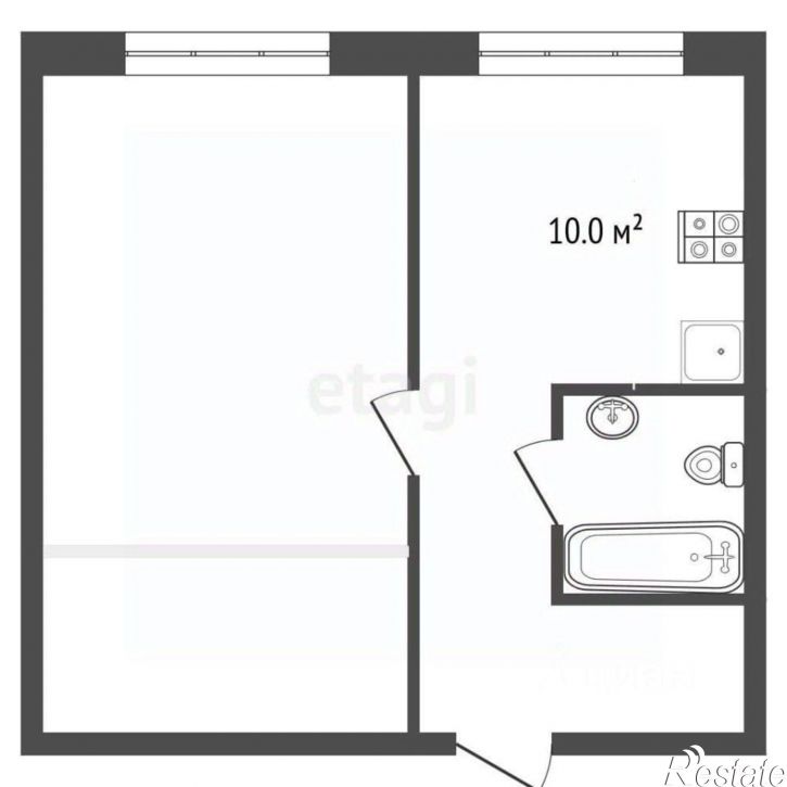 1-комн квартира Крестьянская улица, 27 к6,  д. 27 к6