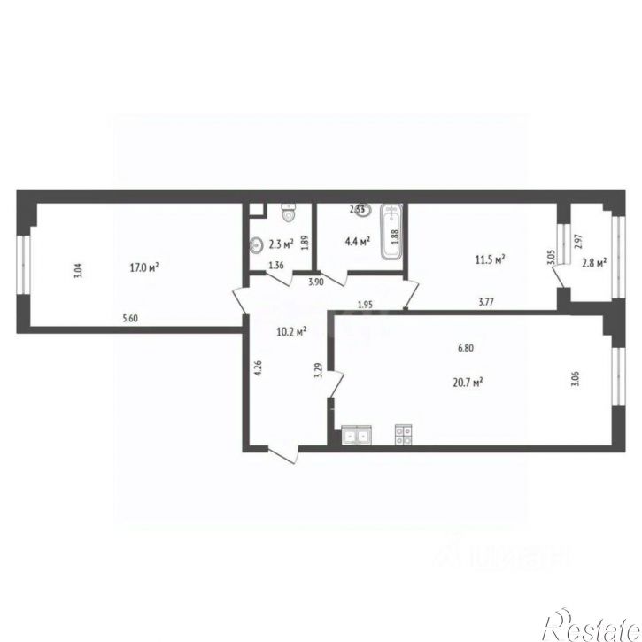 2-комн квартира Супсехское шоссе, 39 8,  д. 39 8,  к. 8
