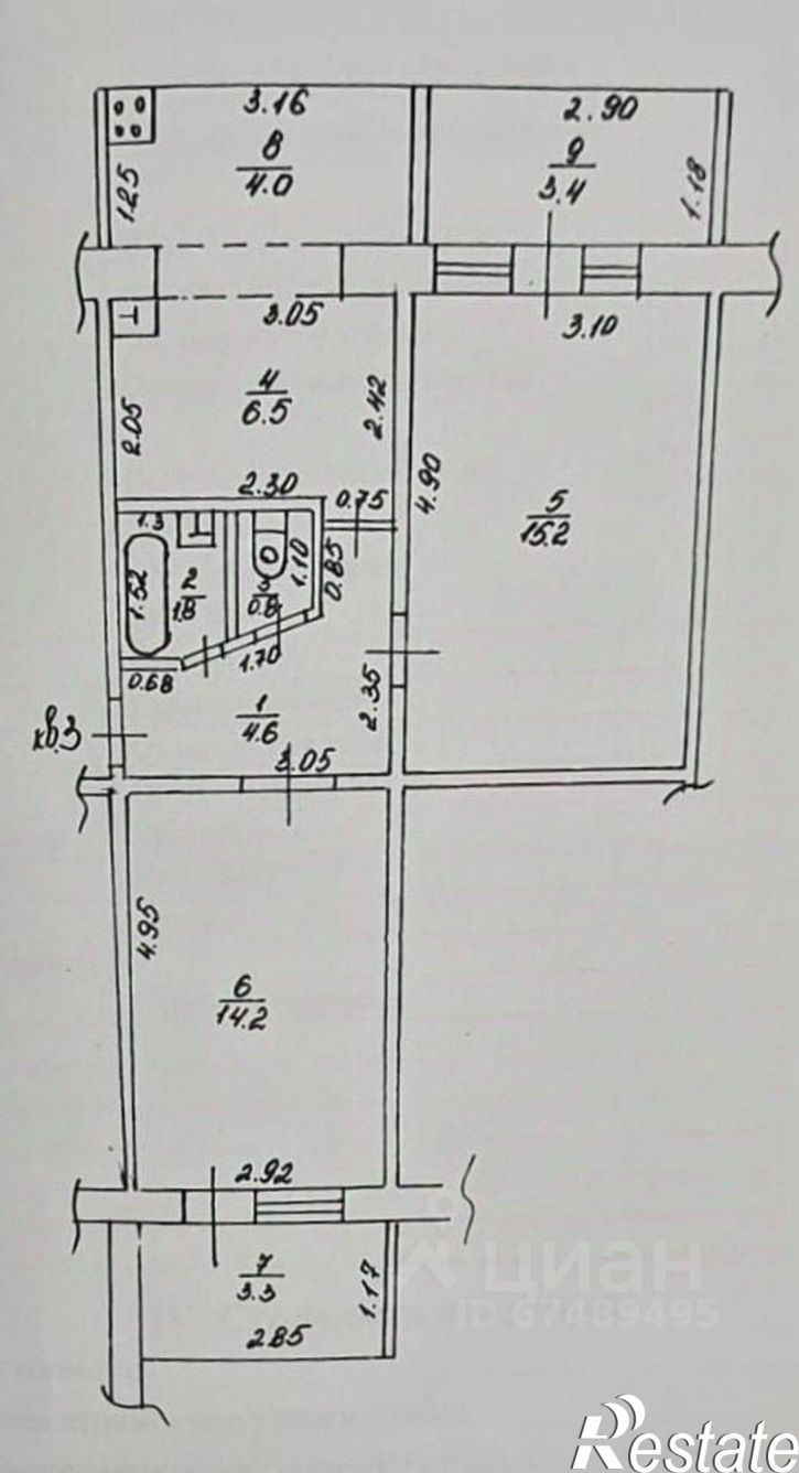 2-комн квартира Терская улица, 39,  д. 39