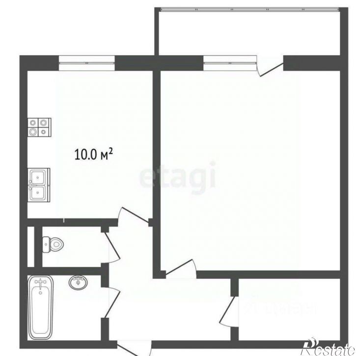 2-комн квартира Астраханская улица, 86,  д. 86