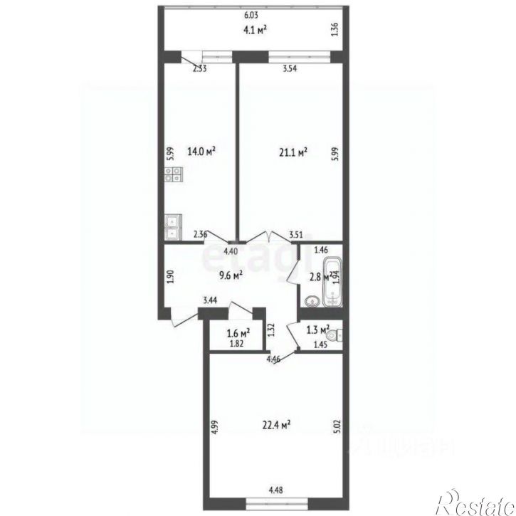 2-комн квартира ул Ленина, 145,  д. 145