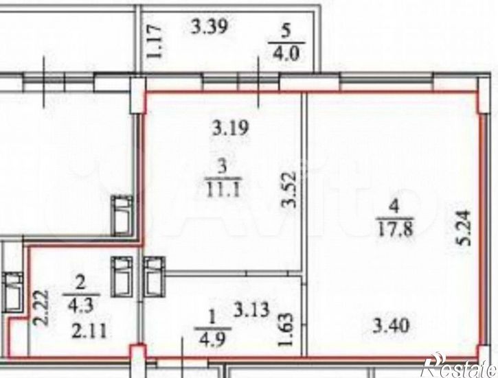 1-комн квартира ул Объездная, 39,  д. 39