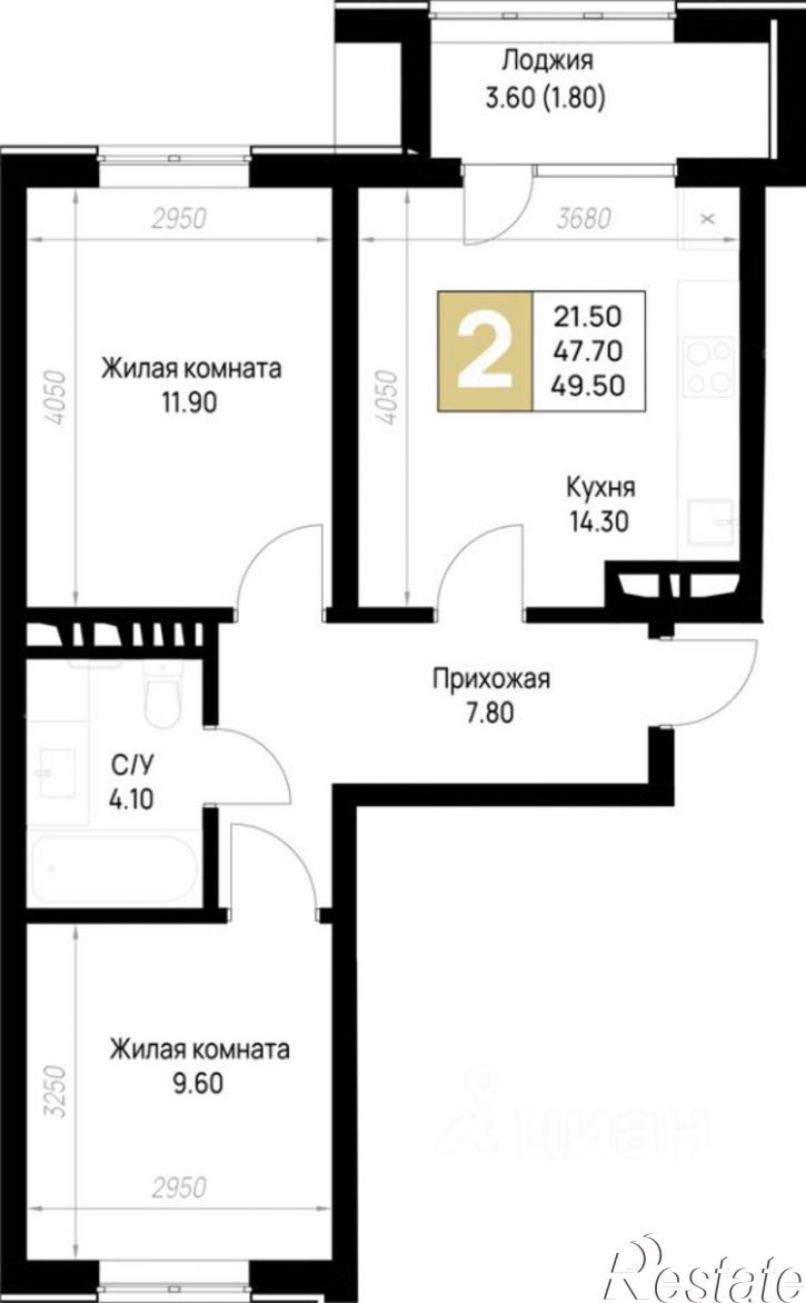 2-комн квартира в новом доме ул Ленина, 148,  д. 148