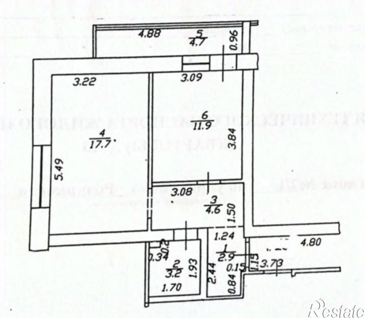 1-комн квартира Алексеевский переулок, 24,  д. 24