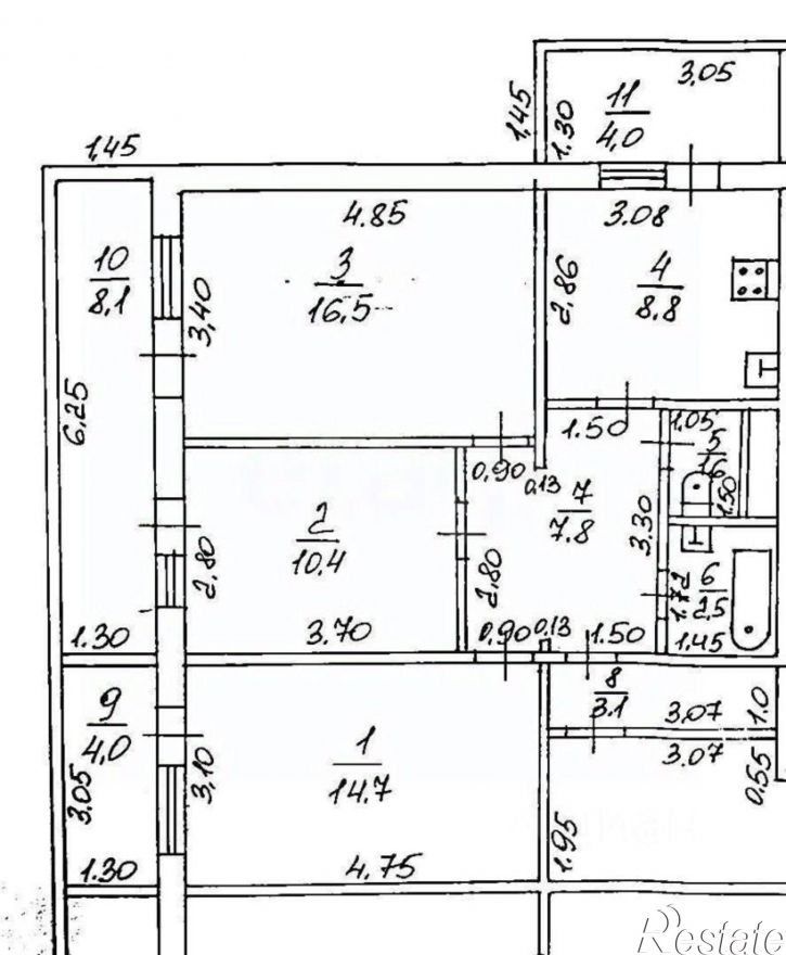 3-комн квартира улица Ленина, 179 к3,  д. 179 к3