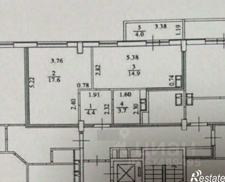 1-комн квартира Объездная улица, 39,  д. 39
