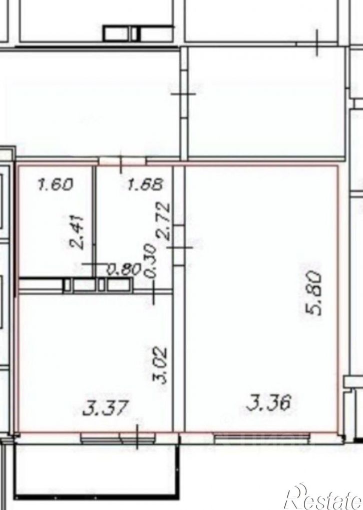 1-комн квартира улица Адмирала Пустошкина, 22 c9,  д. 22 c9