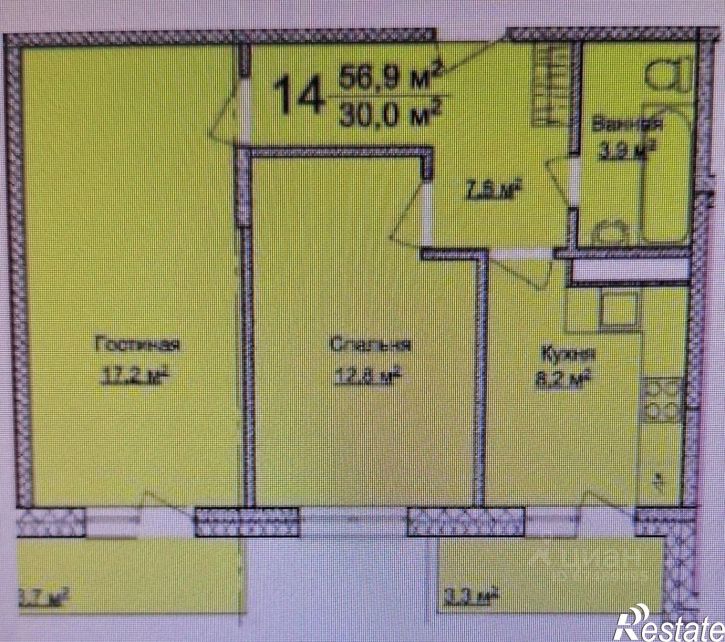 2-комн квартира ул Парковая, 64 3,  д. 64 3,  к. 3