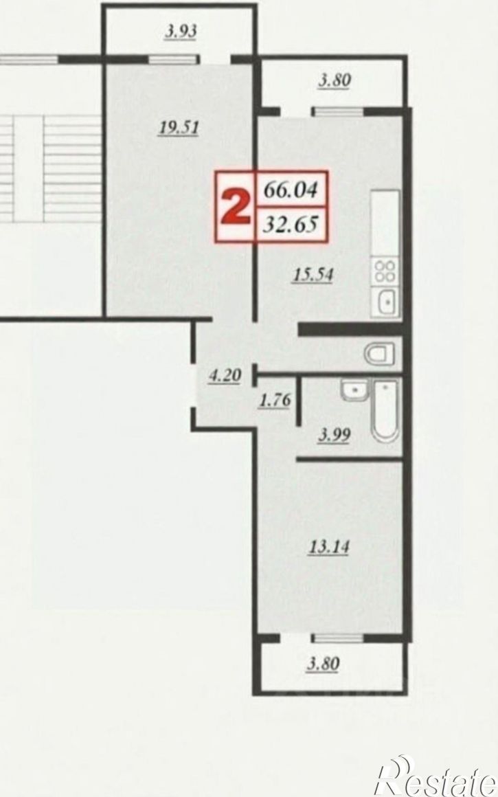 2-комн квартира улица Ленина, 233,  д. 233