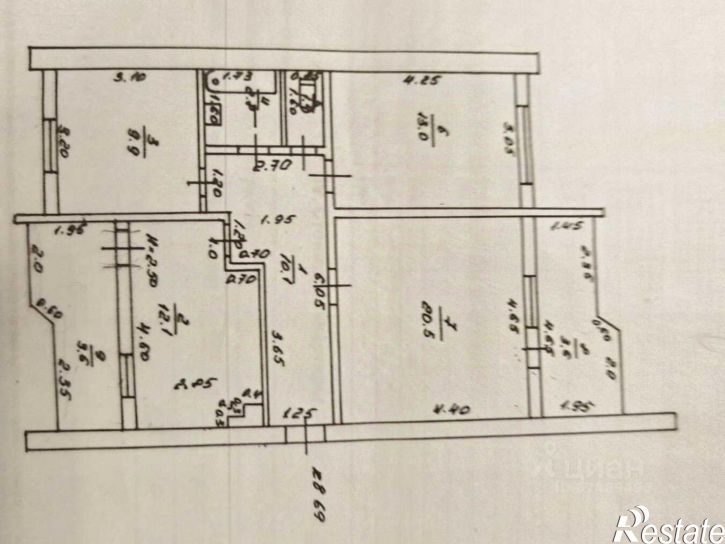 3-комн квартира ул Стахановская, 13,  д. 13