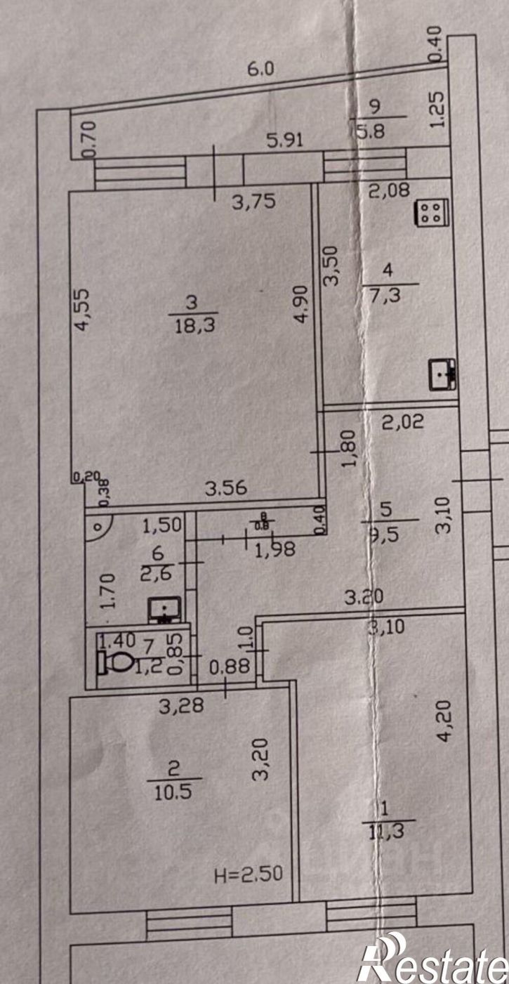 3-комн квартира Анапа г., 12-й мкр., д.37