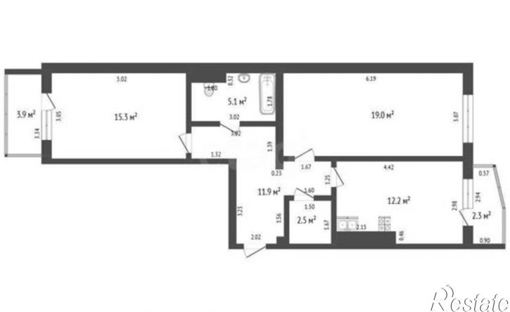 2-комн квартира улица Ленина, 180 к2,  д. 180 к2