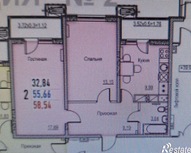 2-комн квартира ул Краснодарская, 66Г,  д. 66Г