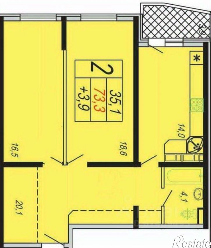 2-комн квартира ул Астраханская, 71А,  д. 71А