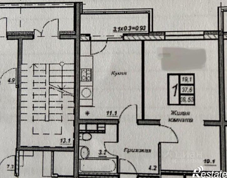 1-комн квартира Владимирская улица, 142,  д. 142