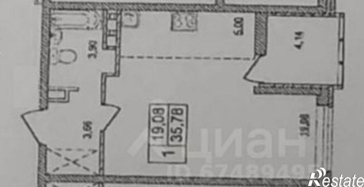 1-комн квартира ул Адмирала Пустошкина, 12 3,  д. 12 3,  к. 3