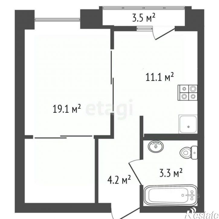 2-комн квартира ул Владимирская, 142,  д. 142