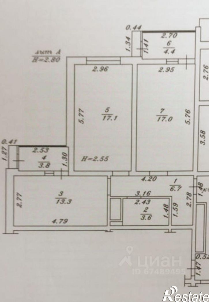 2-комн квартира ул Парковая, 79 1,  д. 79 1,  к. 1