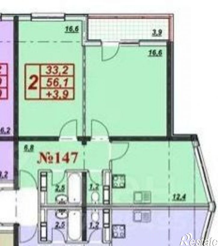 2-комн квартира ул Астраханская, 76,  д. 76