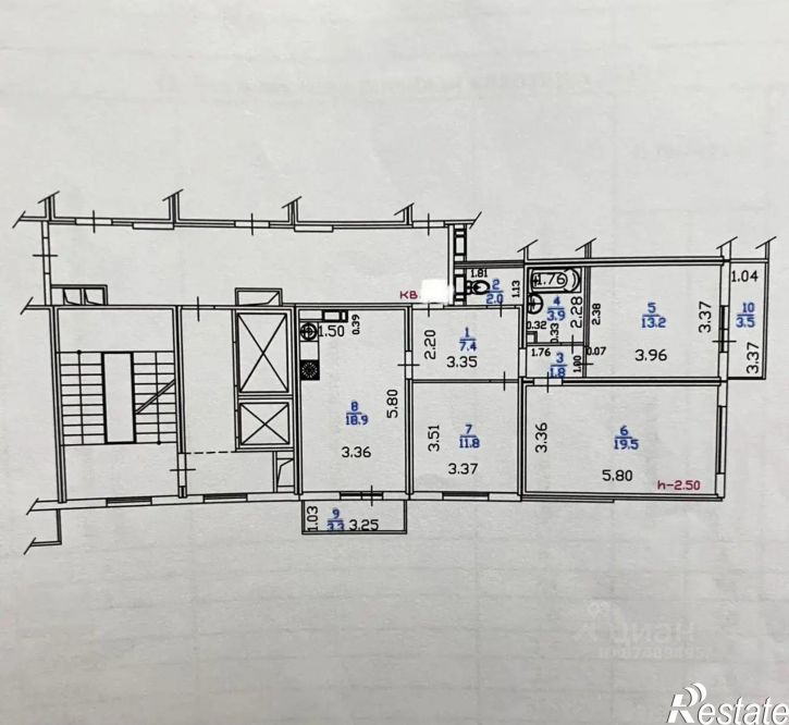 3-комн квартира улица Адмирала Пустошкина