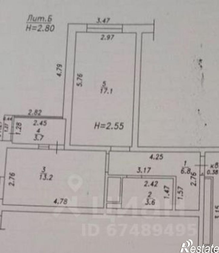 1-комн квартира ул Парковая, 79 2,  д. 79 2,  к. 2