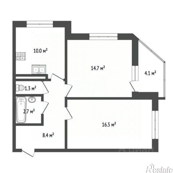 2-комн квартира Крестьянская улица, 27 к6,  д. 27 к6
