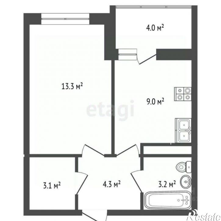 1-комн квартира ул Ленина, 180А 14,  д. 180А 14,  к. 14