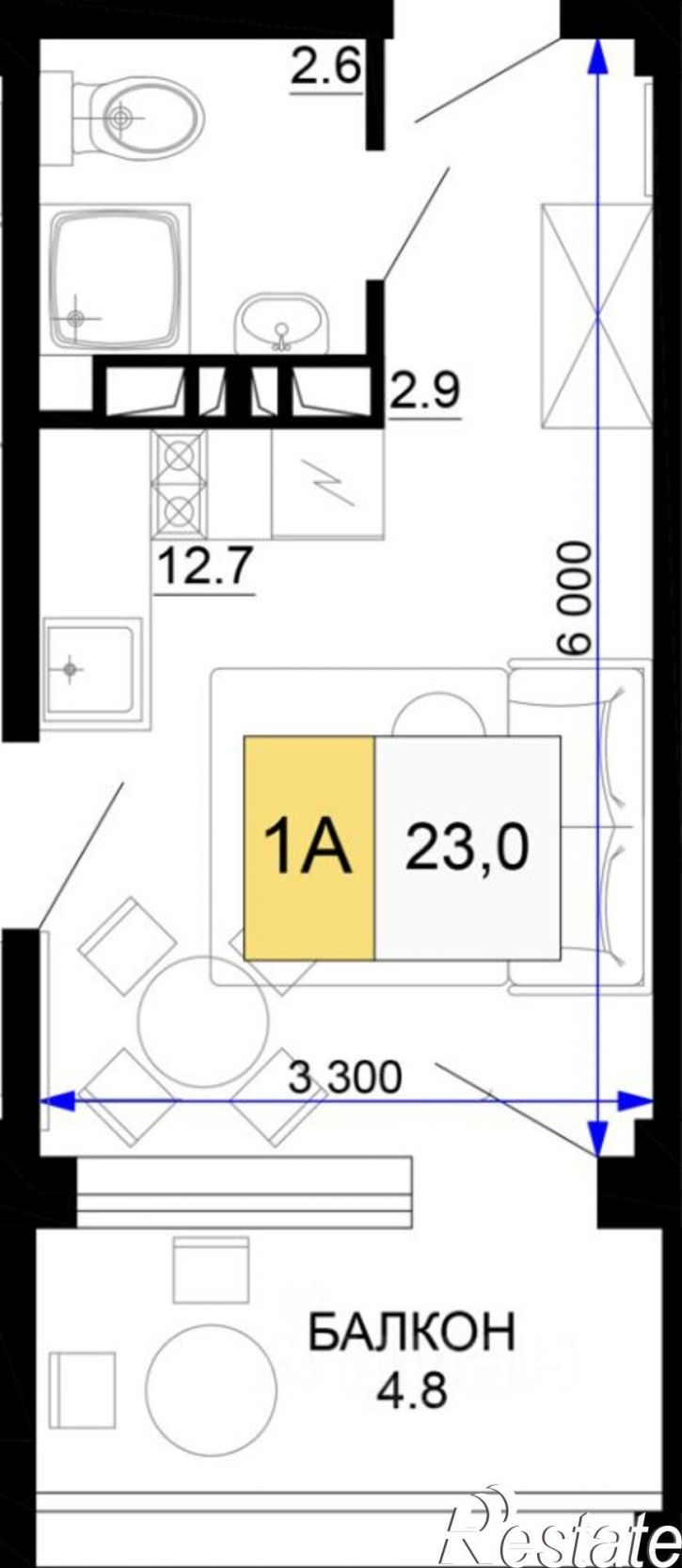 1-комн квартира в новом доме ул Дружбы, 11,  д. 11