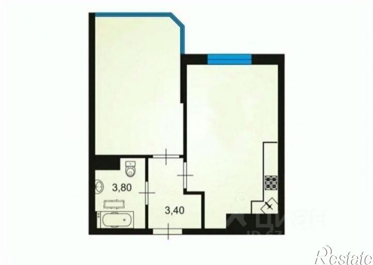 1-комн квартира Анапское шоссе, 32 5,  д. 32 5,  к. 5