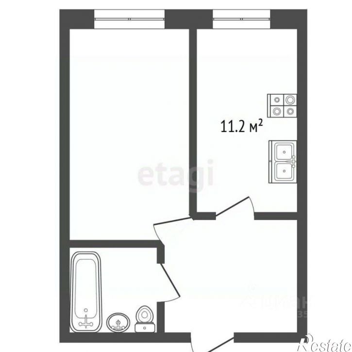 1-комн квартира Владимирская улица, 160 к3,  д. 160 к3