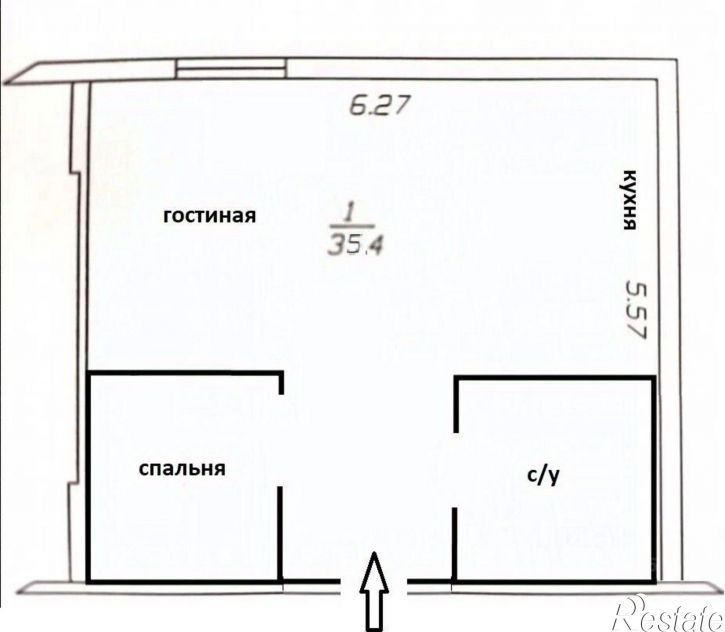 1-комн квартира ул Мирная, 29 9,  д. 29 9,  к. 9