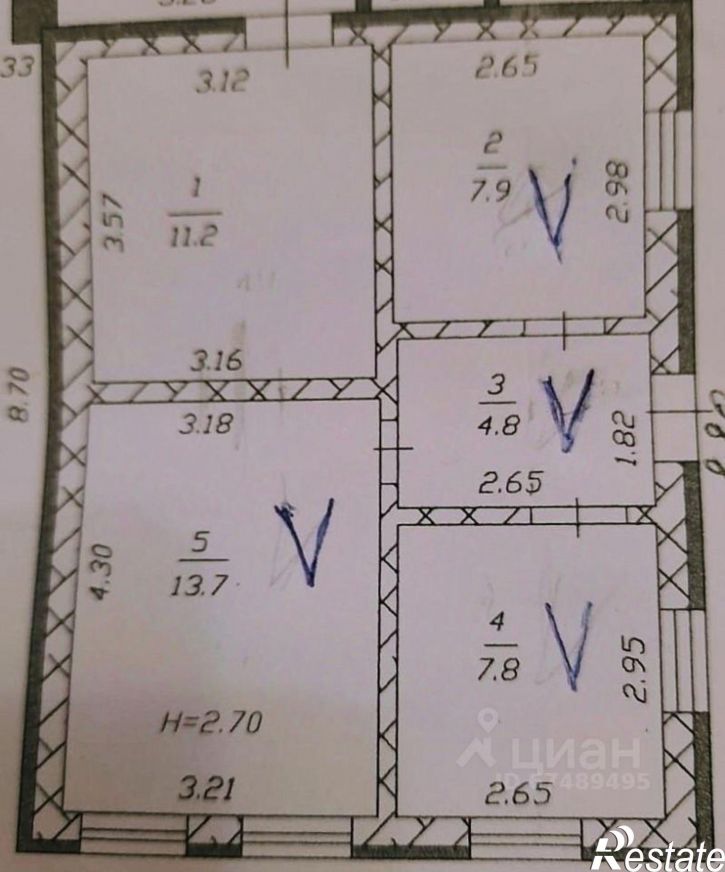 5-комн квартира ул Красноармейская, 31,  д. 31