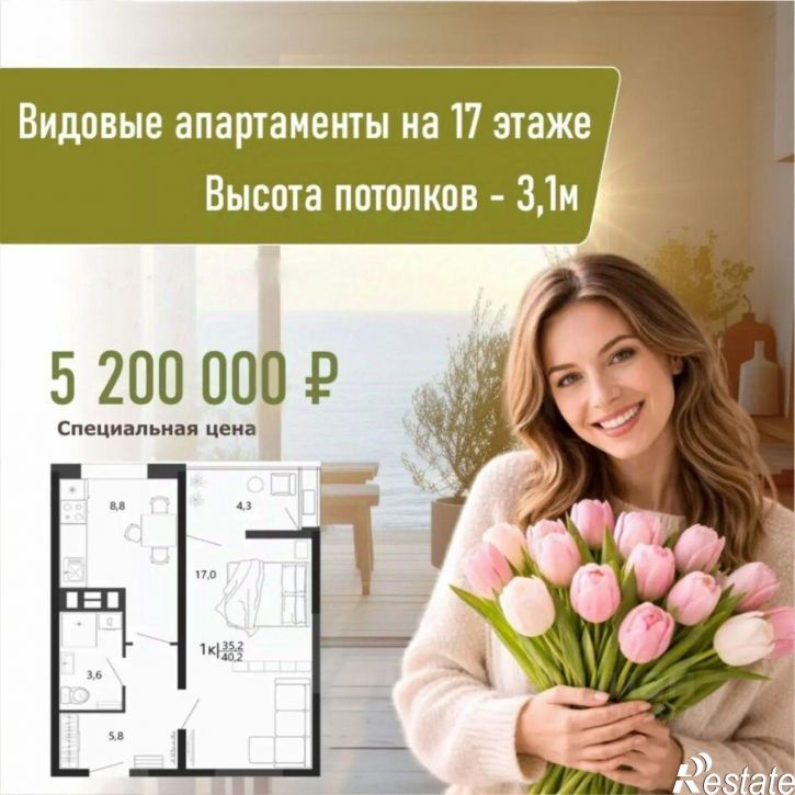 2-комн квартира ул Парковая, 79 1,  д. 79 1,  к. 1