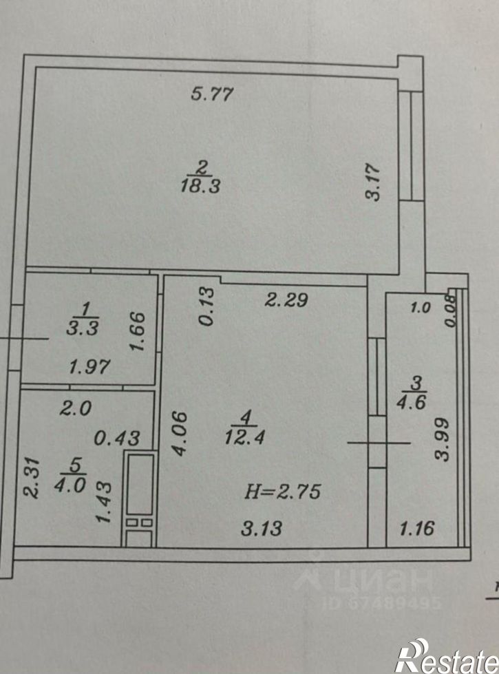 1-комн квартира Анапское шоссе, 18 1,  д. 18 1,  к. 1