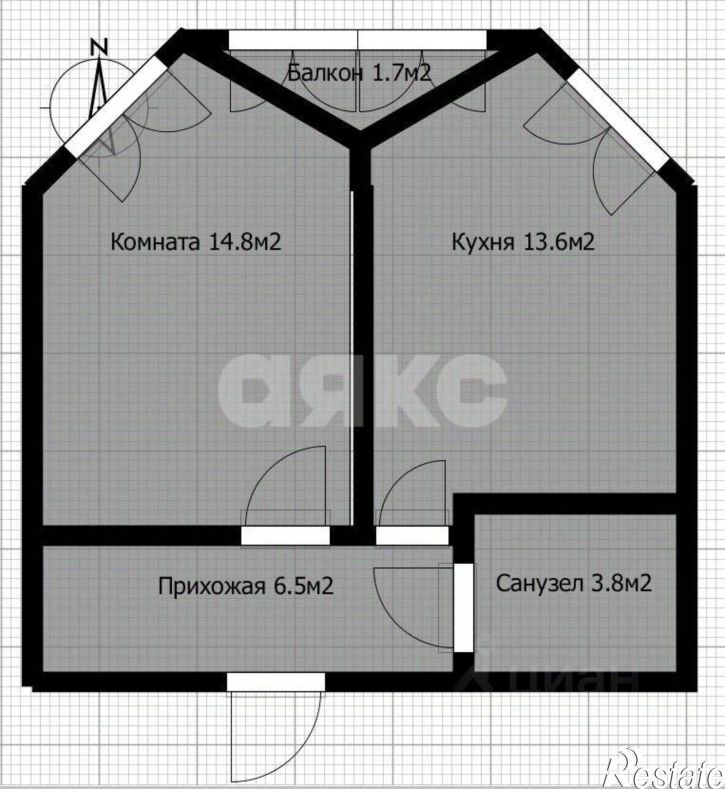 1-комн квартира Супсехское шоссе, 4 к1,  д. 4 к1