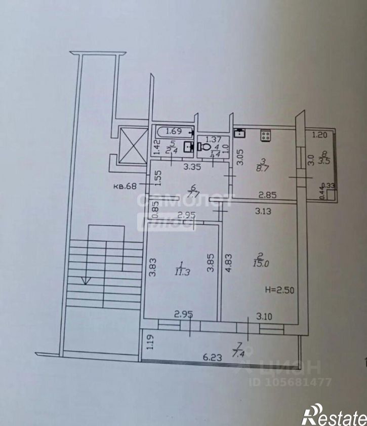 2-комн квартира бульвар Евскина, 8А,  д. 8А