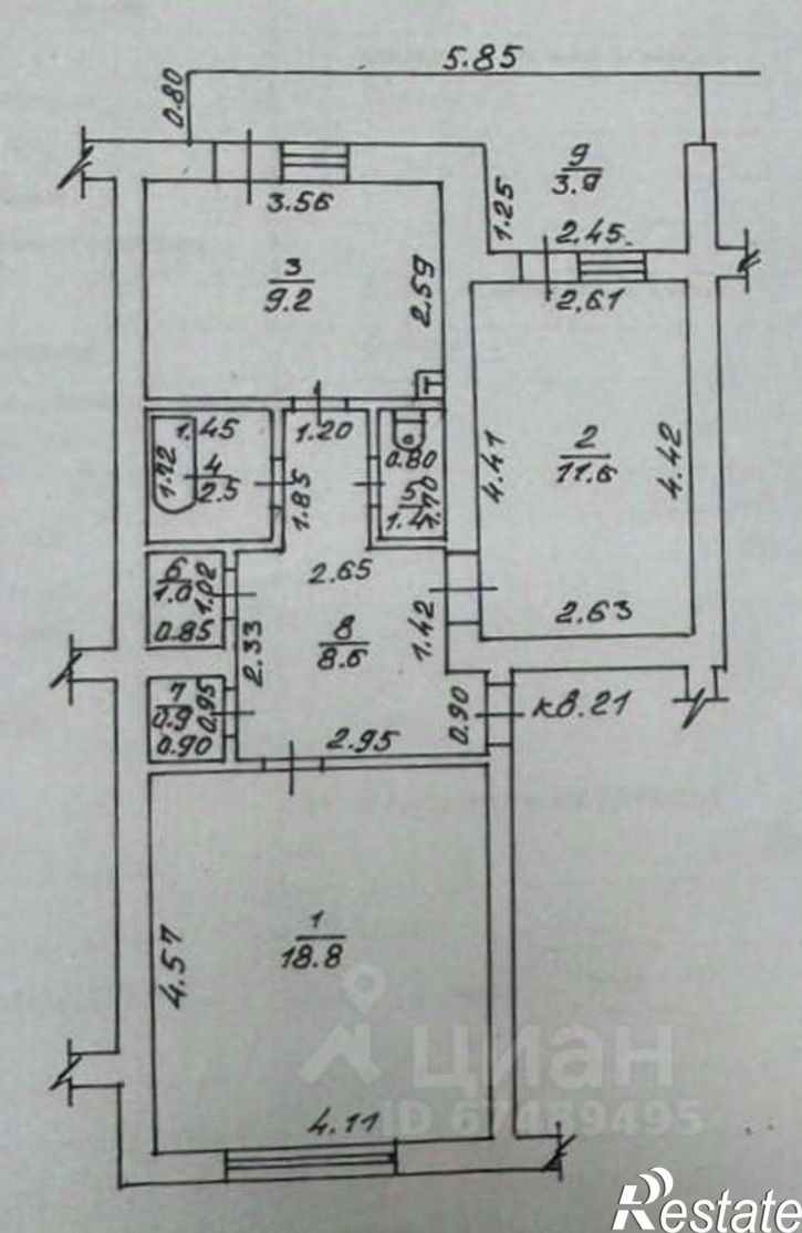 2-комн квартира улица Ленина, 141,  д. 141