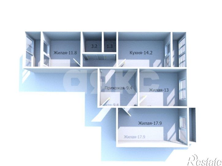 3-комн квартира ул Владимирская, 140,  д. 140